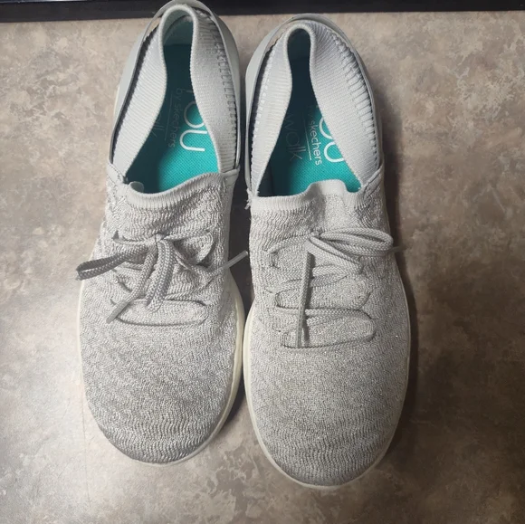 Gray Knit Sneakers Size 6 Women's You By Skechers Walk - Picture 2 of 6